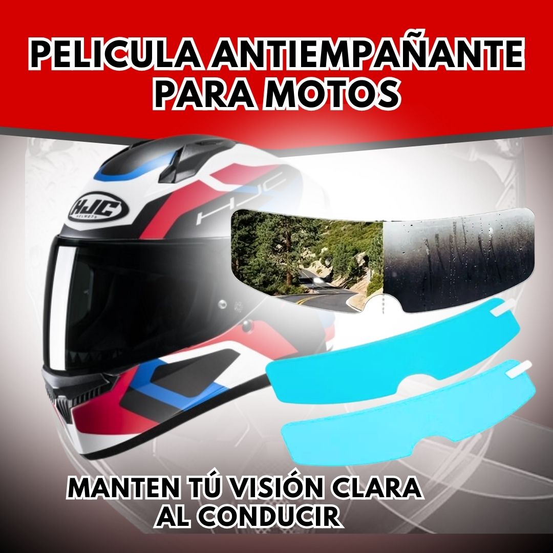 PELÍCULA PARA CASCO ANTIEMPAÑANTE Y ANTILLUVIA